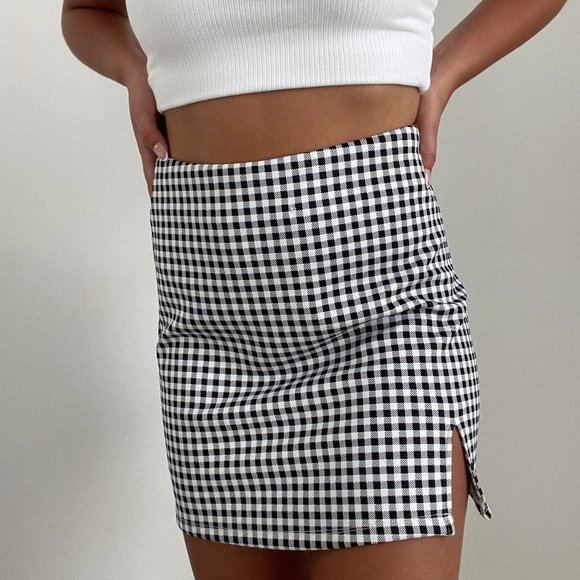 PRINCESS POLLY GINGHAM MINI SKIRT - Picture 2 of 5
